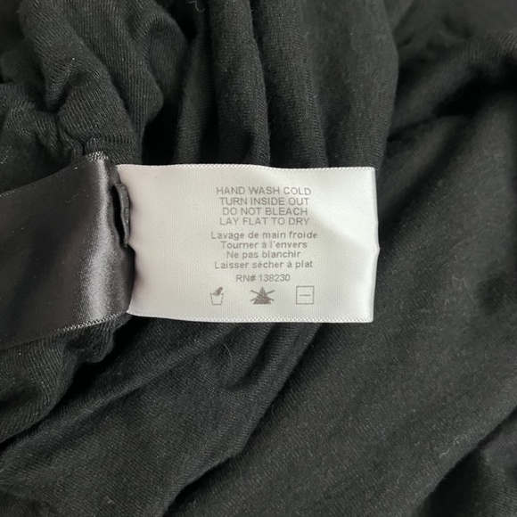 Pam & Gela Off the Shoulder Black Dress Side Ruching Size Small NWT Baddie - Picture 9 of 11